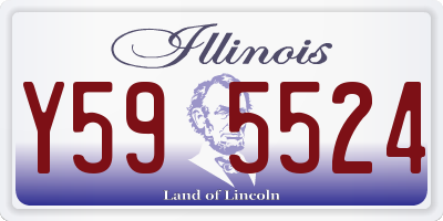IL license plate Y595524
