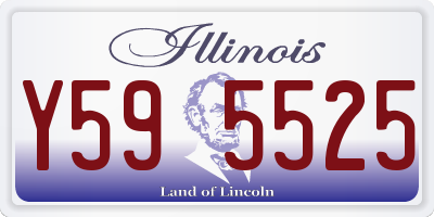 IL license plate Y595525