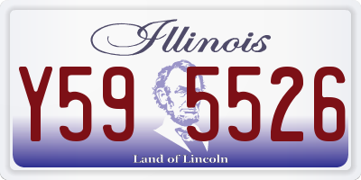 IL license plate Y595526