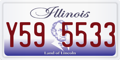 IL license plate Y595533