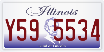 IL license plate Y595534