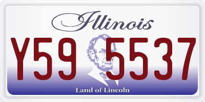IL license plate Y595537