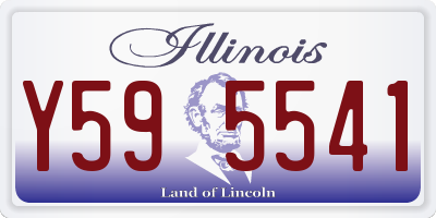 IL license plate Y595541