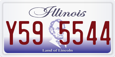 IL license plate Y595544