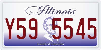 IL license plate Y595545