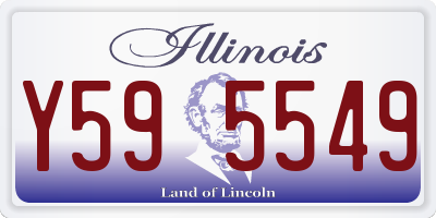 IL license plate Y595549