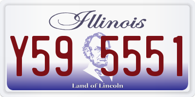 IL license plate Y595551