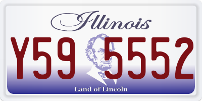 IL license plate Y595552
