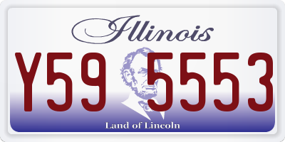 IL license plate Y595553