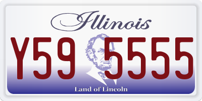 IL license plate Y595555