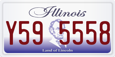 IL license plate Y595558