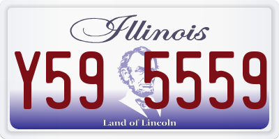 IL license plate Y595559