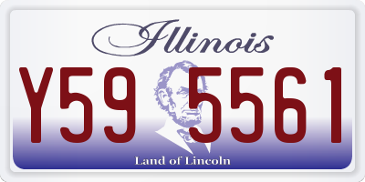 IL license plate Y595561