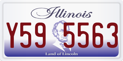 IL license plate Y595563