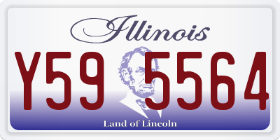 IL license plate Y595564