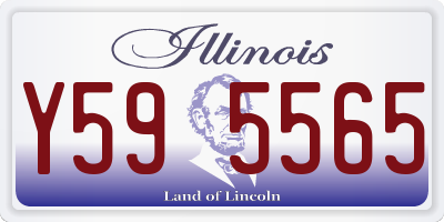 IL license plate Y595565