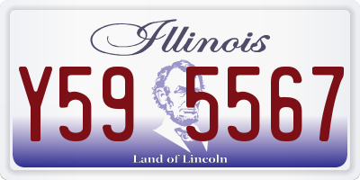 IL license plate Y595567