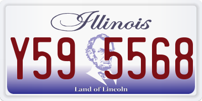 IL license plate Y595568