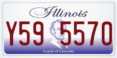 IL license plate Y595570