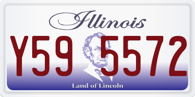 IL license plate Y595572