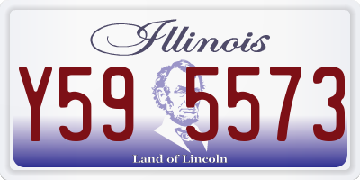 IL license plate Y595573