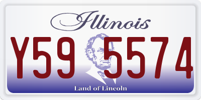 IL license plate Y595574