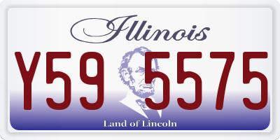 IL license plate Y595575