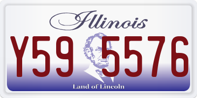 IL license plate Y595576