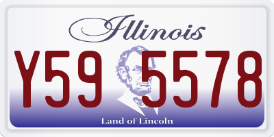 IL license plate Y595578