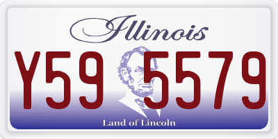 IL license plate Y595579