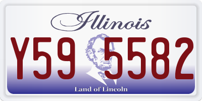 IL license plate Y595582