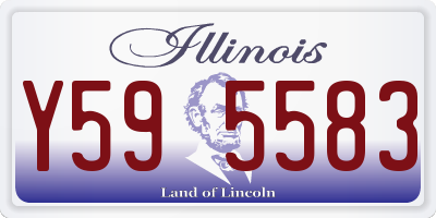 IL license plate Y595583