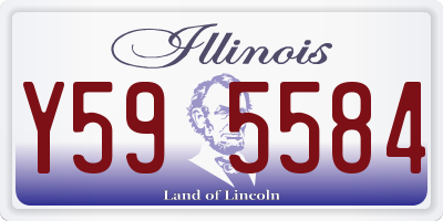 IL license plate Y595584
