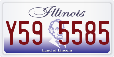 IL license plate Y595585
