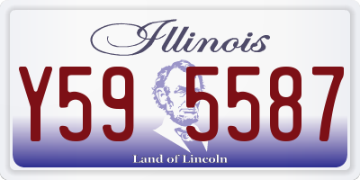 IL license plate Y595587