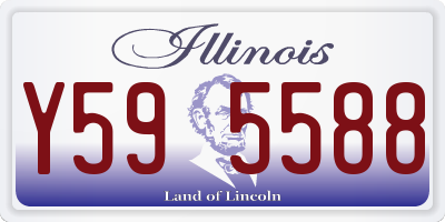 IL license plate Y595588