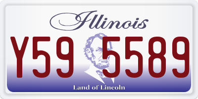 IL license plate Y595589