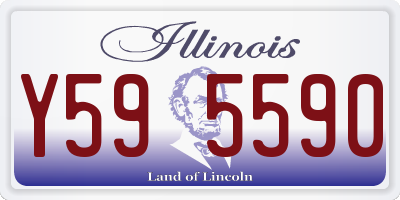 IL license plate Y595590