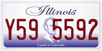 IL license plate Y595592