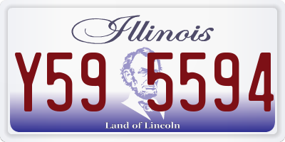 IL license plate Y595594