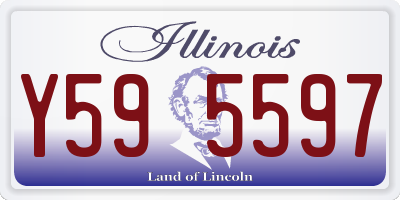 IL license plate Y595597