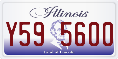IL license plate Y595600