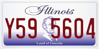 IL license plate Y595604