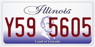 IL license plate Y595605