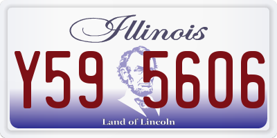 IL license plate Y595606
