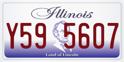 IL license plate Y595607