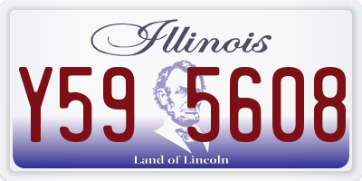 IL license plate Y595608