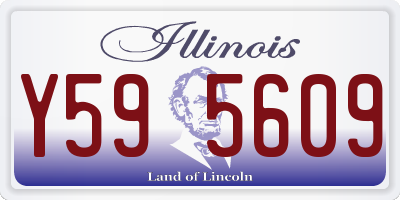 IL license plate Y595609