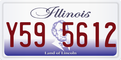 IL license plate Y595612