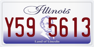 IL license plate Y595613